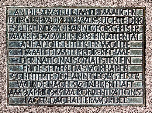 Memorial Attack Bürgerbräukeller #2