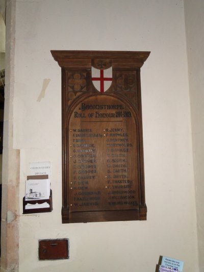 War Memorial St. Mary Church Baconsthorpe