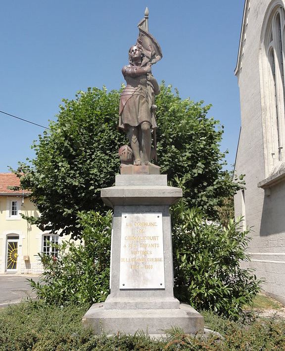 Monument Eerste Wereldoorlog Grimaucourt-en-Wovre #1
