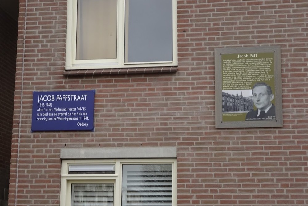 Herdenkingsborden De Aker Jacob Paffstraat #2
