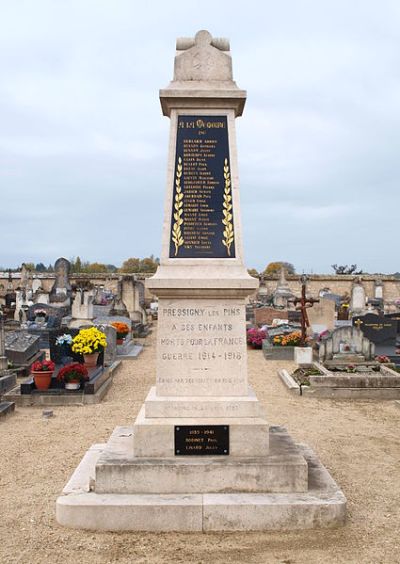 Oorlogsmonument Pressigny-les-Pins #1