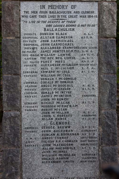 War Memorial Ballachulish #2