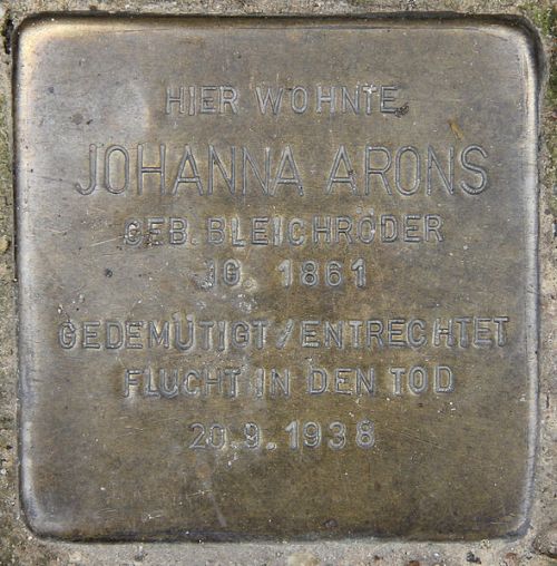 Stolperstein Schsische Strae 67