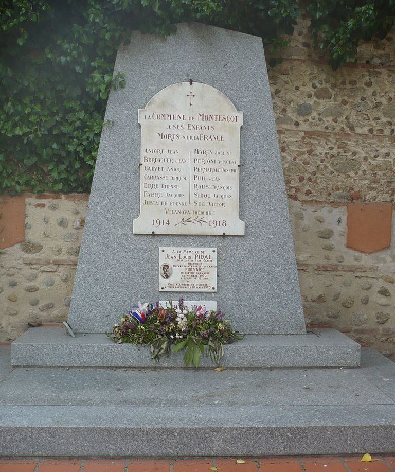 Oorlogsmonument Montescot