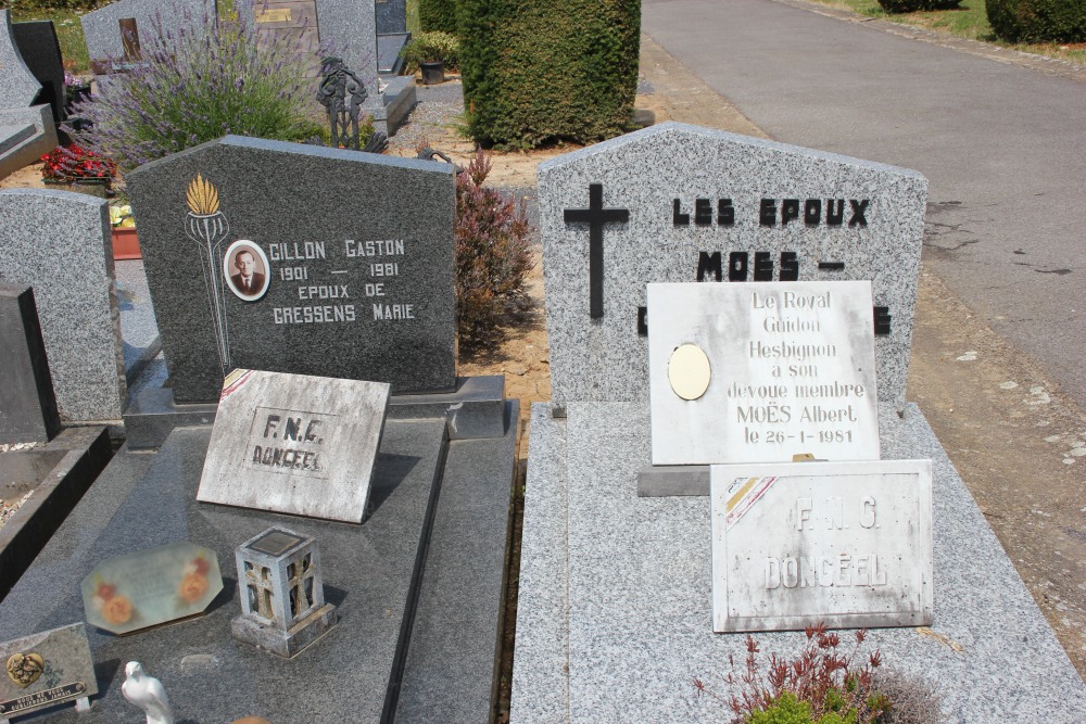 Belgische Graven Oudstrijders Haneffe Begraafplaats	 #2