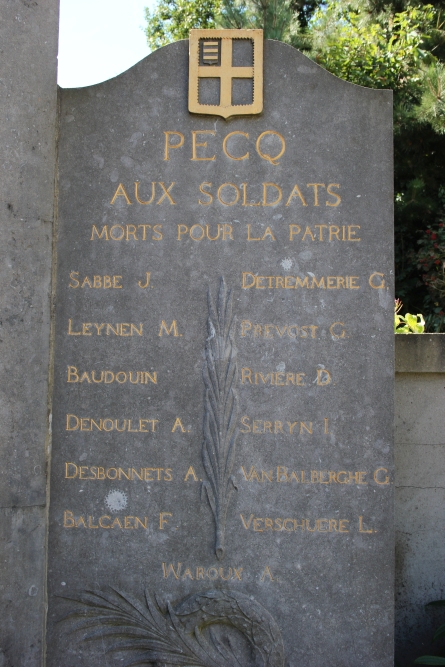 Oorlogsmonument Pecq #4