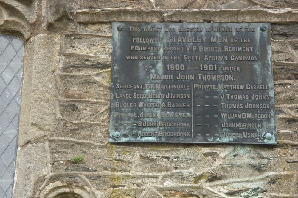 Boer War Memorial Staveley