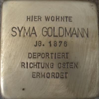 Stolpersteine Goldbergstraße 4 #2
