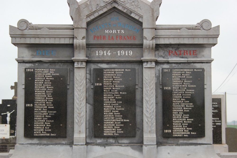 Oorlogsmonument Begraafplaats Warhem #3