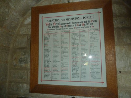 Rolls of Honour St. Mary Church Stratton #1