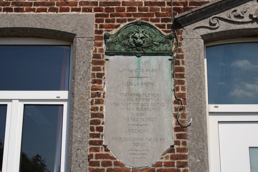 Commemorative Plate First World War Héron #2