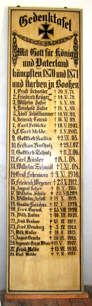 War Memorial Booßen #3