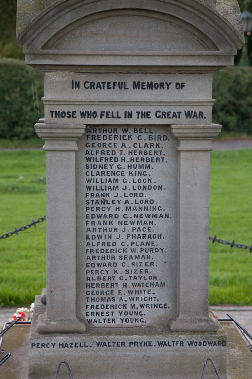 Oorlogsmonument Great Bentley #2