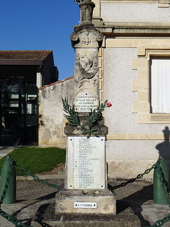 Monument Eerste Wereldoorlog Saint-Hilaire-sur-Garonne #1