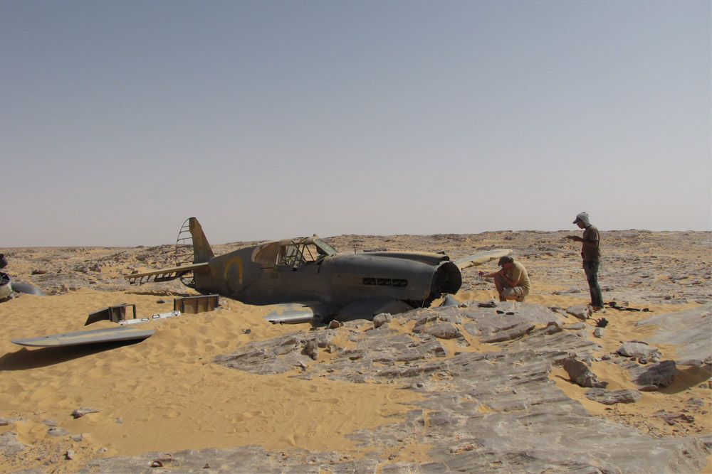 Crashlocatie & Restant Curtis P-40 Kittyhawk Al Farafrah