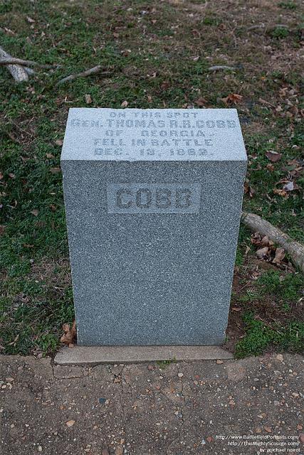 Locatie-aanduiding CS Brigadier General Thomas R.R. Cobb #1