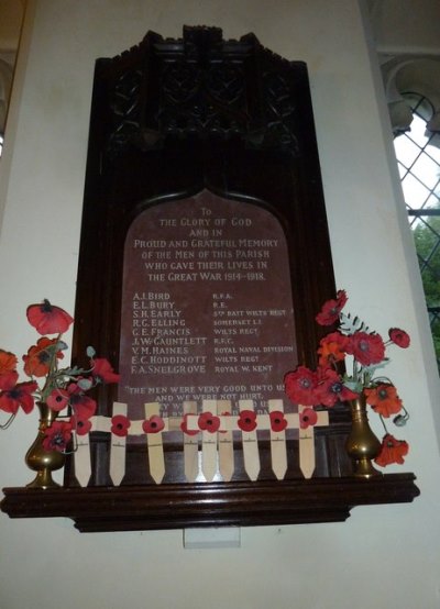 Oorlogsmonument All Saints Church #1