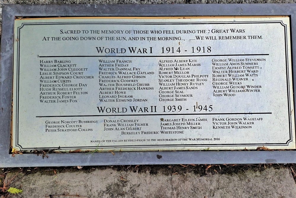 War Memorial Hollingbourne #2