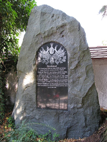 Franco-Prussian War Memorial Gattnau, Betznau and Hemigkofen