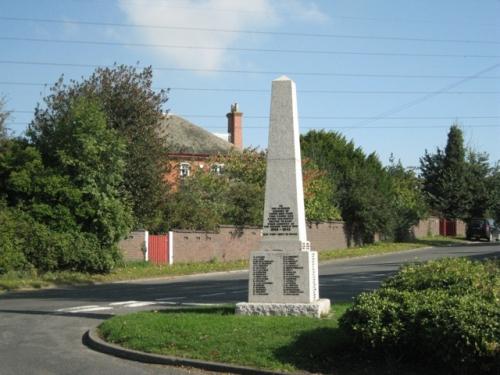 Oorlogsmonument Exhall