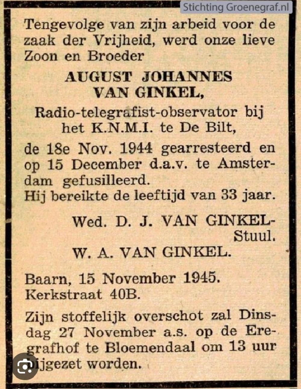 Memorial KNMI Guus Van Ginkel #5