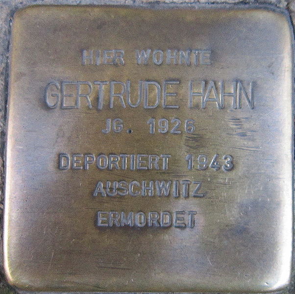 Stolpersteine Semmelstrae 69 #1