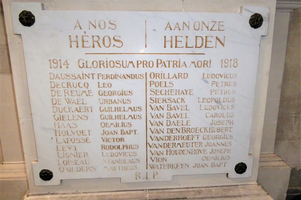 Oorlogsmonument Begijnhofkerk Brussel #2