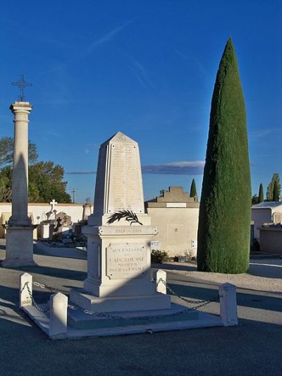 Oorlogsmonument Caderousse