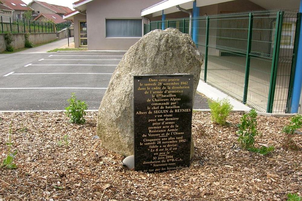 Memorial Founding 6th Battalion Chasseurs Alpins