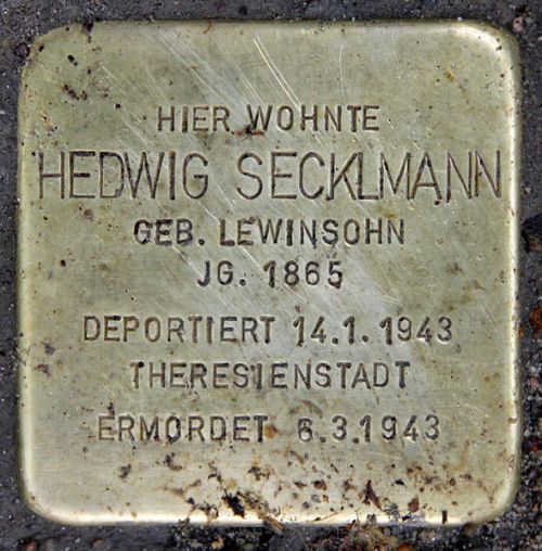 Stolpersteine Bamberger Straße 16 #1