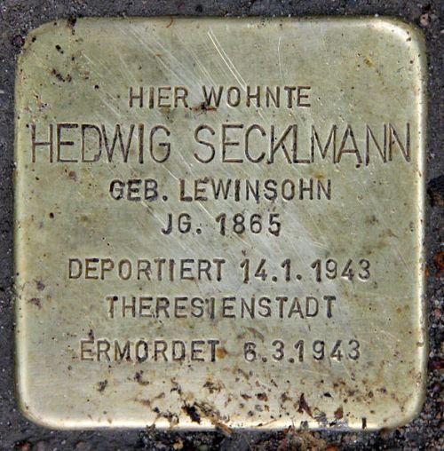 Stolpersteine Bamberger Strae 16