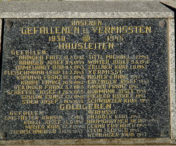 World War II Memorial Hausleiten #1