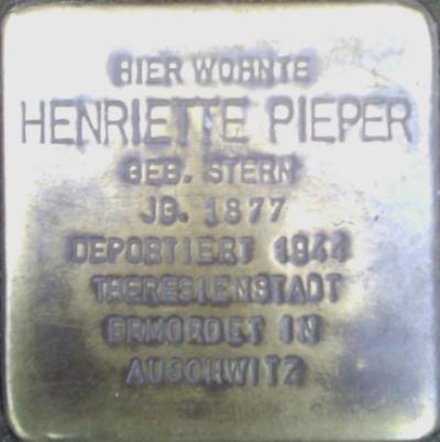 Stolperstein Lohmannstraße 6 #1