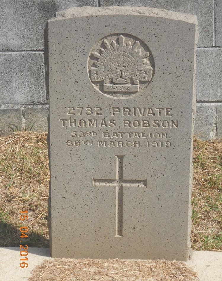 Commonwealth War Grave Smithfield Methodist Cemetery