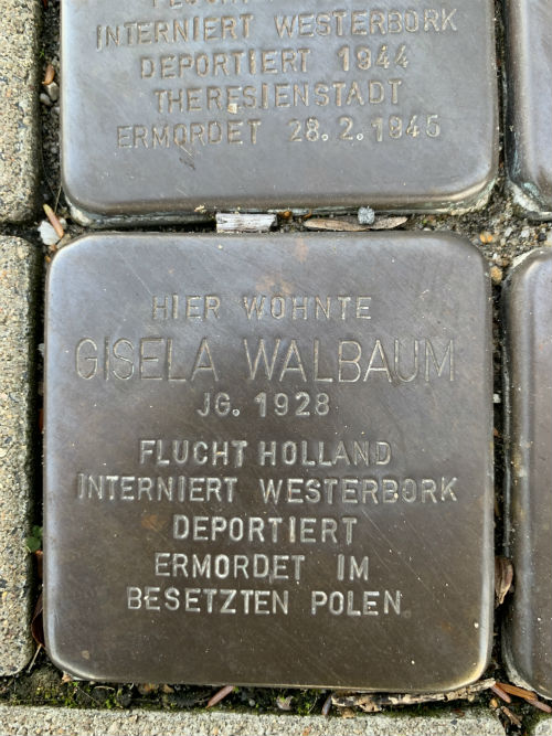 Stolpersteine Krefelder Strae 16 #5