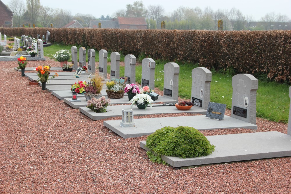 Belgische Graven Oudstrijders Vollezele Begraafplaats #3