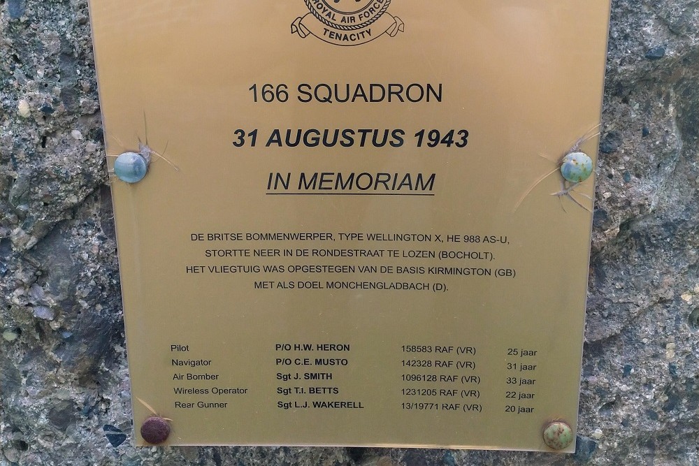 Monument to Four Crews of Bomber Command #3