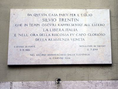Gedenkteken Silvio Trentin #1