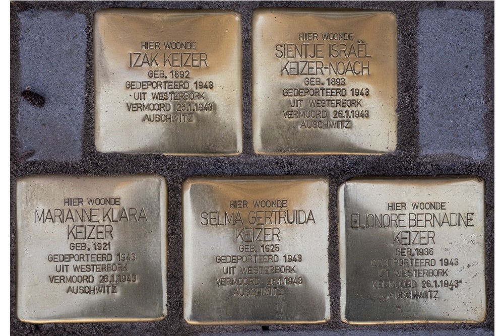 Stolpersteine Graaf van Burenstraat 37 #1