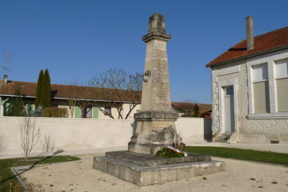 Oorlogsmonument Saint-Hilaire-de-Barbezieux #1