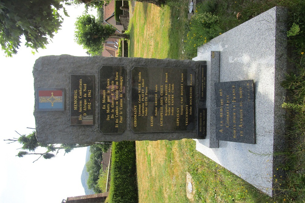 War Memorial Canton Giromagny Algeria War