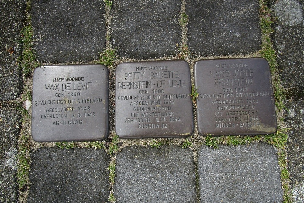 Stolpersteine Wilhelmina Druckerstraat 10 (voorheen Emmastraat 28)