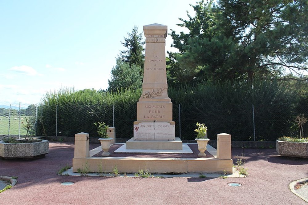 Oorlogsmonument Champagne-en-Valromey