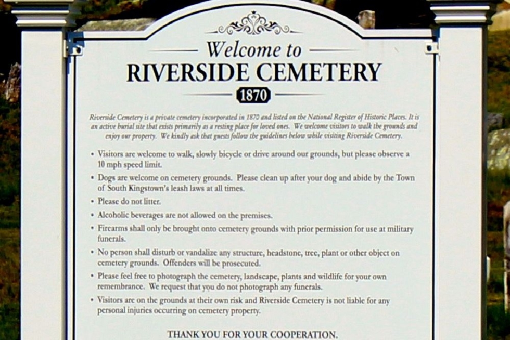 Amerikaanse oorlogsgraven Riverside Begraafplaats #1