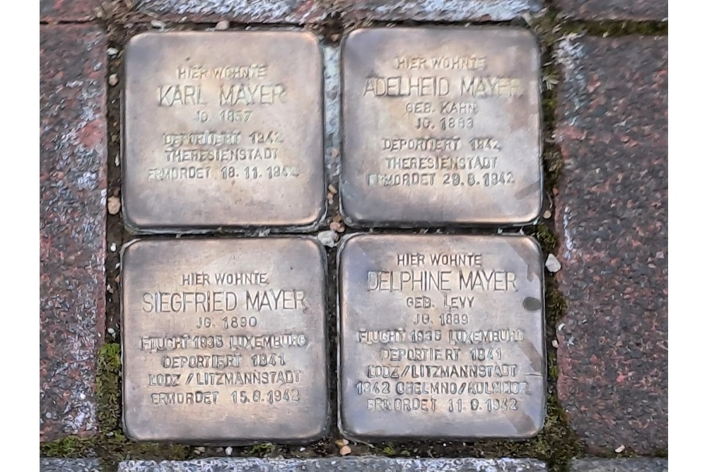 Stolpersteine Rue de la Montagne 24