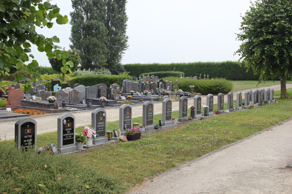 Belgische Graven Oudstrijders Sint-Lievens-Houtem Begraafplaats #1