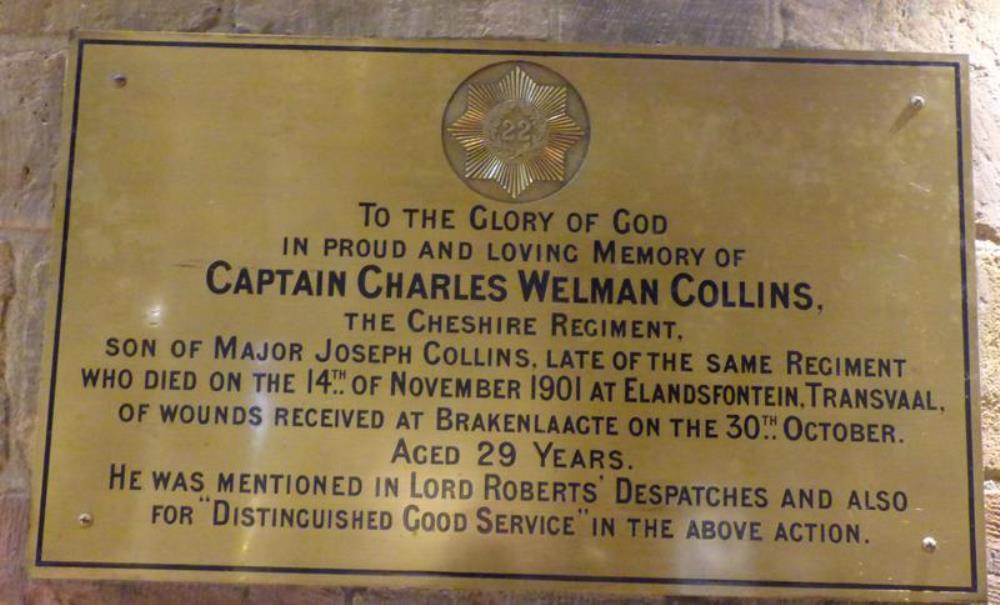 Gedenkteken Captain Charles Welman Collins #1