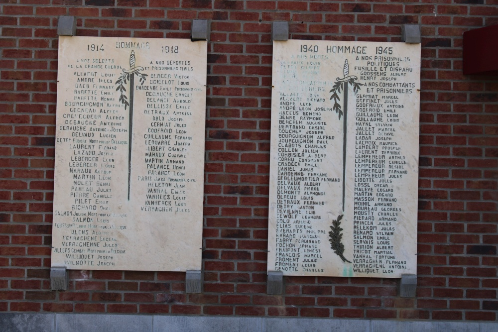 Commemorative Plates War Victims Grompont #2