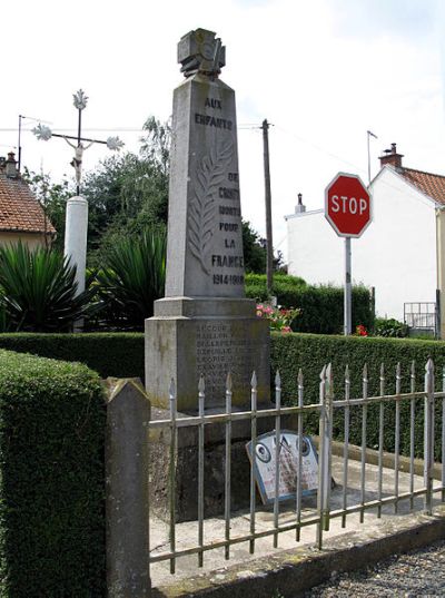 Oorlogsmonument Crouy-Saint-Pierre