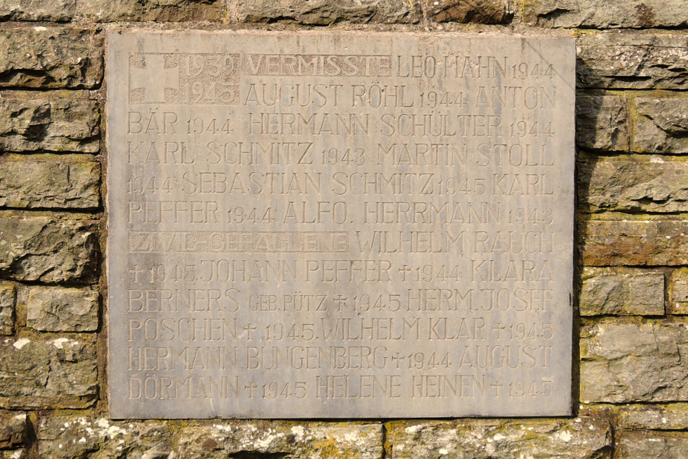 Monument Oorlogsslachtoffers Oberhausen-Schleiden #5